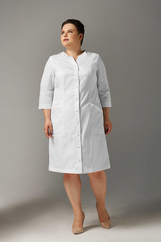 14-14108 3/4 твил стрейч Халат Ж