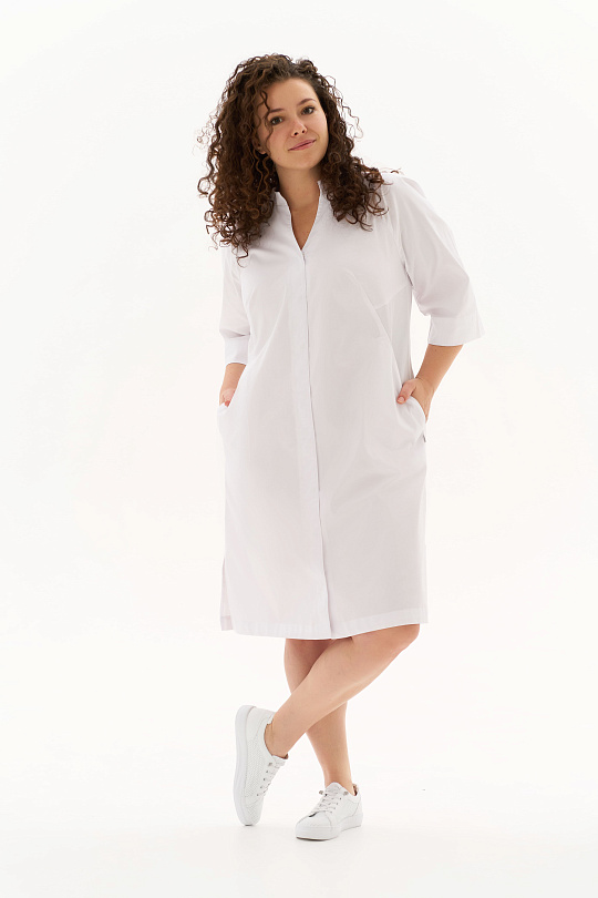 7-754 3/4 Твил стрейч Халат Ж