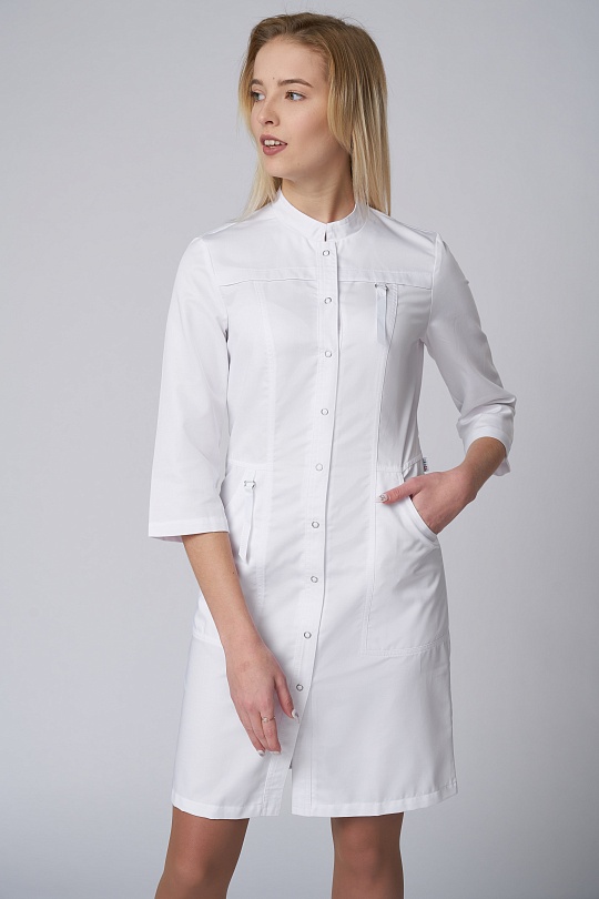 3-3127 3/4 У Твил стрейч Халат Ж